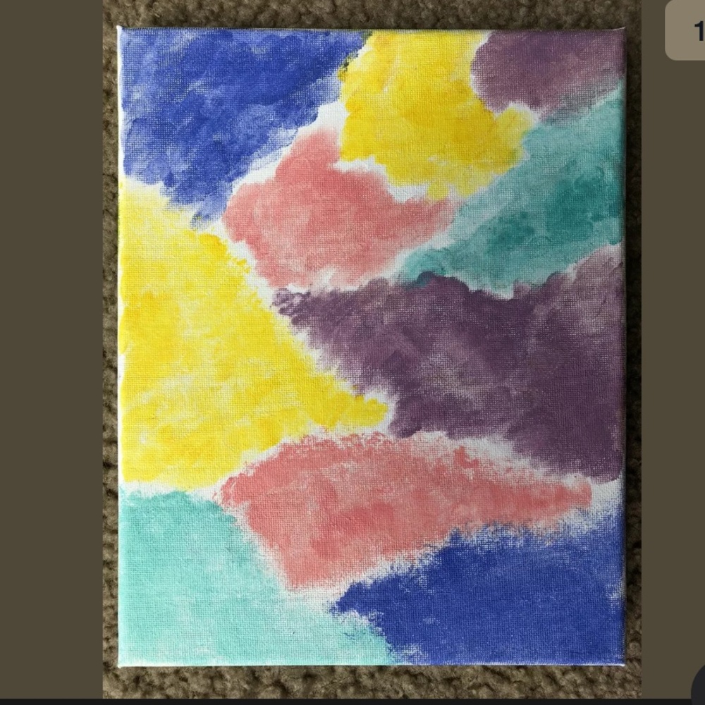 Acrylic Painting 8X10 Clouds